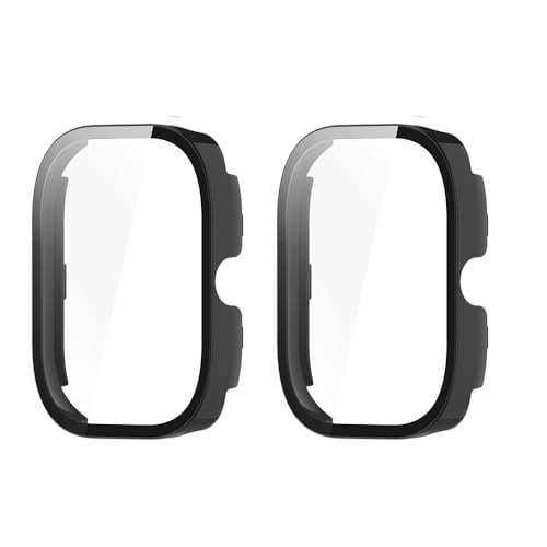 2 pezzi Pellicola Protettiva Cover Compatibile con Xiaomi Redmi Watch 4 Vetro temperato Protezione Totale Ultra Sottile HD.nero