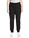 Just My Size Women's Plus French Terry Pant, Black, 5X