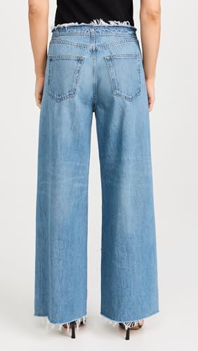 FRAME Women's Le Low Baggy Wide Leg Cut Off Jeans3