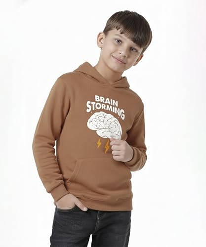 Image of KYDA KIDS Boys 100% Cotton Hooded Neck Long Sleeve Sweatshirt with Hoodies Winter Wear