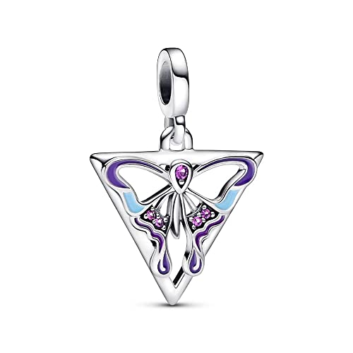 PANDORA ME Dije con diseño de mariposa en plata de primera ley para pulsera personalizable
