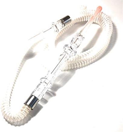 Washable Lounge Style Hookah Hose White bonus 6 mouth tips & Grommet