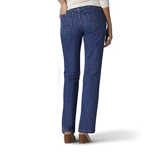 Lee Women's Missy Instantly Slims Classic Relaxed Fit Monroe Straight Leg Jean, Seattle, 10 #TOP2