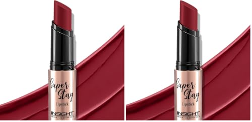 Image of INSIGHT Super Stay Lipstick | Lightweight Formula | Long Wear | Transferproof | Waterproof - (SCARLETT) 7g (Pack of 2)