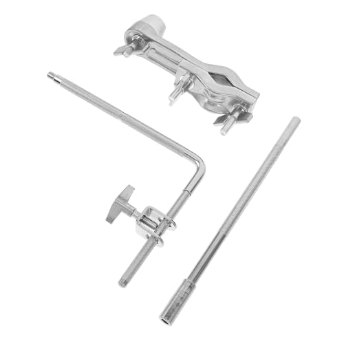 Soporte de abrazadera para cowbell SOLUSTRE con varilla en L y bloqueo, accesorio universal para batería y percusión miniatura 1