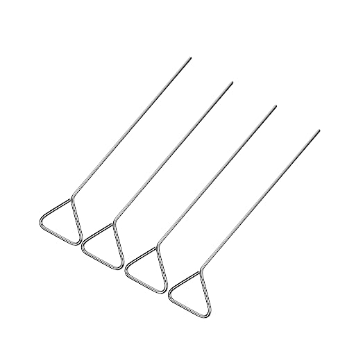 HOMOCONO Laboratory Cell Spreader Set 4pcs Metal Triangle End Coating Rods Spreaders for Cell Culture