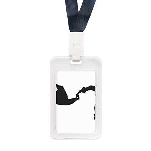 Étui pour carte de crédit transparent avec motif sport de saut et de danse artistique
