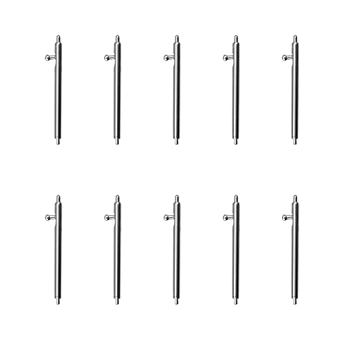 Aladrs Quick Release Spring Bar Compatible for Fossil Gen 4 Q Venture HR, Gen 3 Q Venture, Sport (41mm) / Garmin Vivoactive 4S 40mm / Asus Zenwatch 2 1.45" / Huawei Watch Pins, (18mm x 1.5mm, 10-Pack)