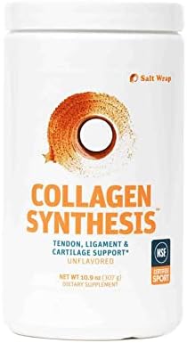 SaltWrap Collagen Synthesis - NSF Certified Collagen Peptides for Joint Recovery with Fortigel & Tendoforte – Supports Tendons, Ligaments, Cartilage, Pre and Post-Exercise Repair