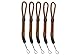 Zkeebs 5PCS 8.8 inch Adjustable Hand Wrist Strap Lanyard, for AirPods, Samsung buds, Phones, Camera, GoPro, USB Drive (Brown)