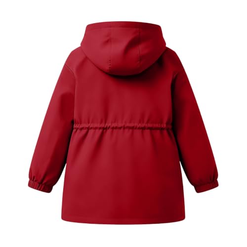 DASAYO Girls Rain Jacket Waterproof Lightweight Raincoat Hooded Windbreaker - image 9