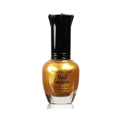 1 Kleancolor Nail Polish Lacquer #47 Gold Bright Manicure + Free Earring Gift