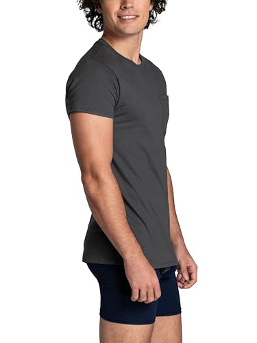 Fruit of the Loom Men's Pocket T-Shirt Multipack, (Pack of 6) - Assorted Colors, Large - Image 3