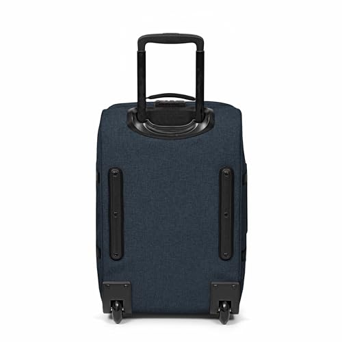 Image of EASTPAK Tranverz S - 42L Small Soft Sided Cabin Sized Luggage, Dual Compartments, TSA Lock, Compression Straps & Smooth Inline Wheels, Triple Denim
