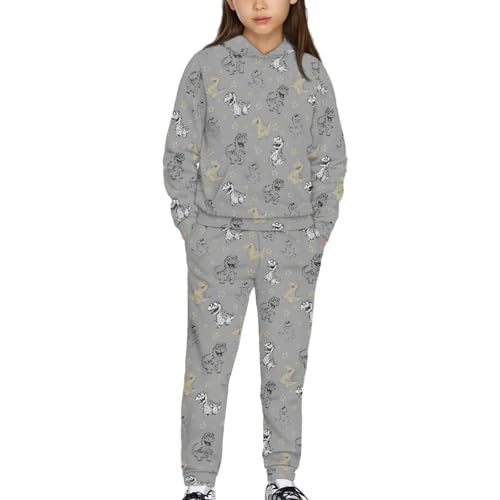 HUIACONG Girls Sweat Set for Kids Sweatsuits Children Boys Sweat Suit