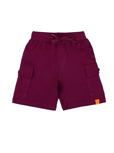 Image of KiddoPanti Boys 100% Cotton Knitted Above Knee Length Basic Cargo Shorts