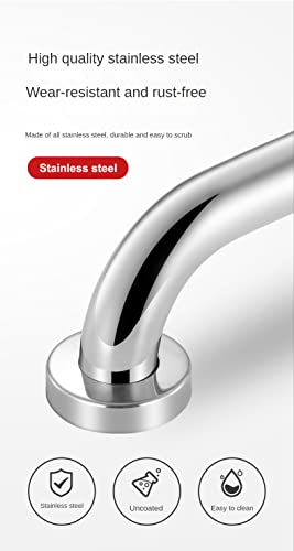 VICTAC 12 Inch Bathroom Grab Bar Stainless Steel Bath Grab Shower Safety Handle Towel Holder for Kids Elderly Injured Bathroom Safety Aid for Home, Hotel (12 Inch, Pack of 1)