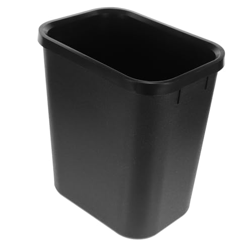 Caneca de basura rectangular negra Kichvoe de 15 L