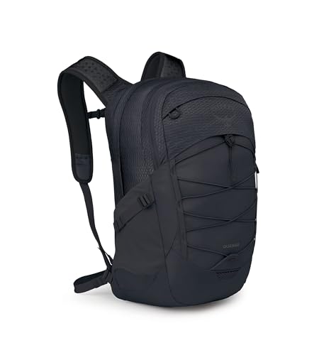 Osprey 24/7 Mochilas Lifestyle - Panel trasero Airscape - Múltiples bolsillos de organización - Compartimento acolchado para portátil, Black, 26 L