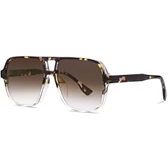 Tortoise Shell With Transparent Frame/ Gradient Brown Lens