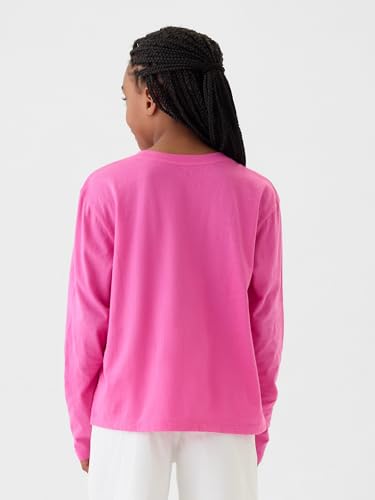 Image of Gap Girls Long Sleeve Logo Tee T-Shirt