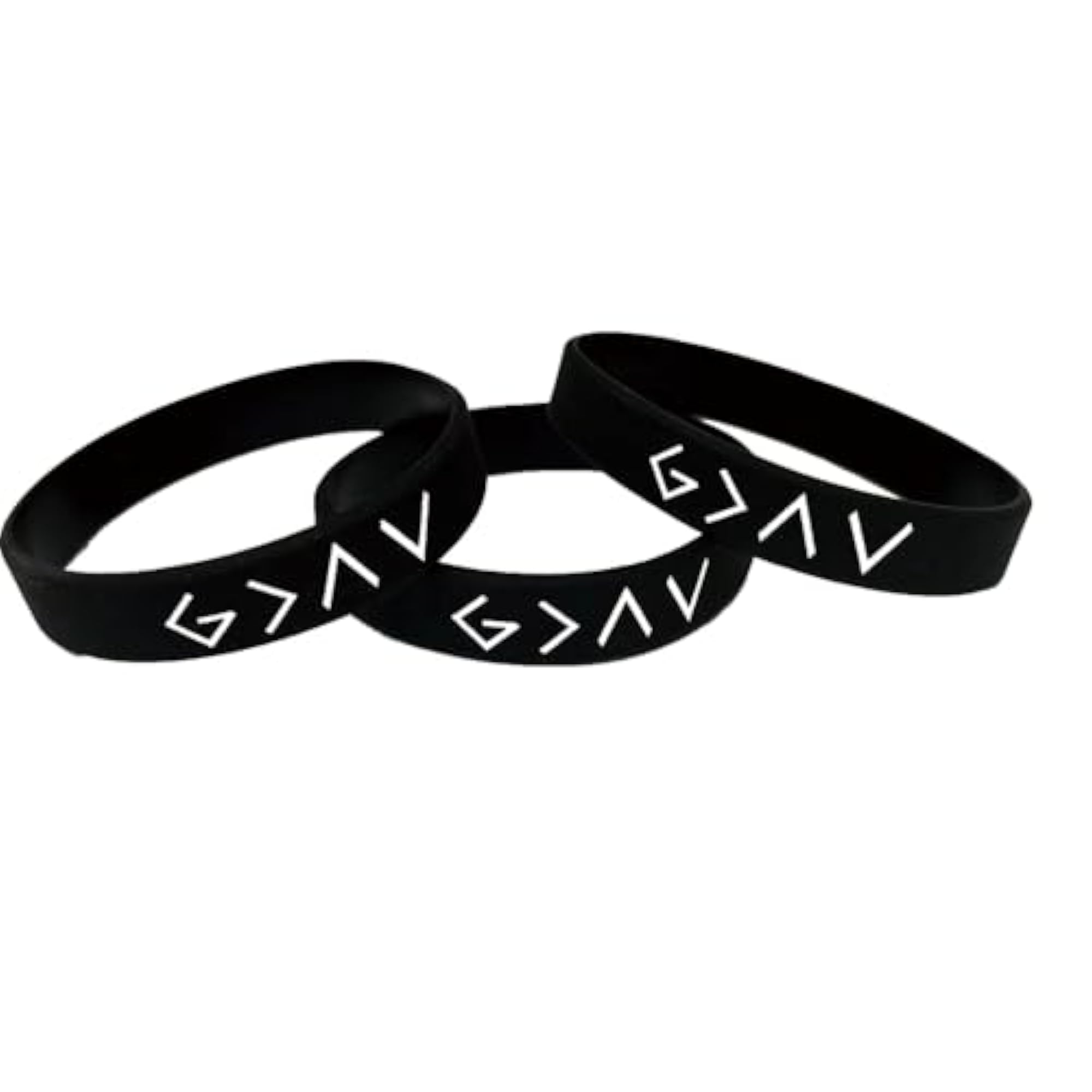 God is Greater than the Highs and Lows Christian Wristband