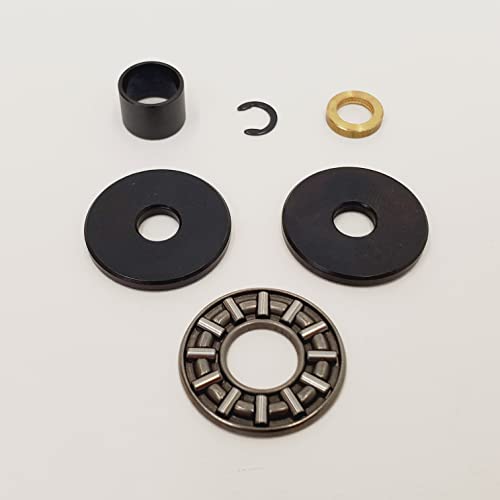 Complete Clutch Pushrod Bearing Kit for 1984-2017 Harley Big Twin Evolution & Twin Cam with 5 or 6 Speed Transmission –Washers, Spacers, Bearing & Snap Ring - Replaces HD# 37312-75, 37313-80 & 11096