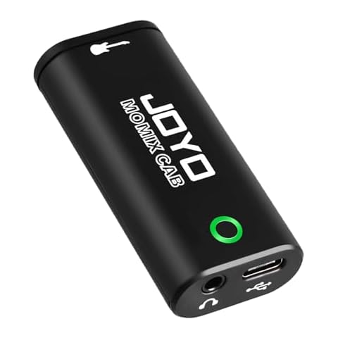 JOYO Guitar Audio Interface Pocket Internal Recording Sound Card with Type-C and Lightning for Phone Portable and Lightweight Plug & Play (MOMIX CAB) Cover