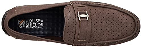 Image of Amazon Brand - House & Shields Men's Harold Brown Driving Shoes 11 UK (SS21-06)