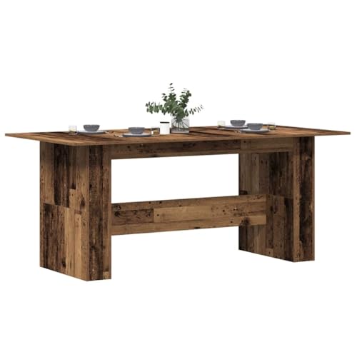 LAPOOH Mesa de Comedor de aglomerado Madera Envejecida 180x90x76 cm, Mesa Cocina, Mesa Salon Comedor, Mueble Comedor, Mesa Auxiliares, Mesita Comedor, Mesa Multifuncional - 855844