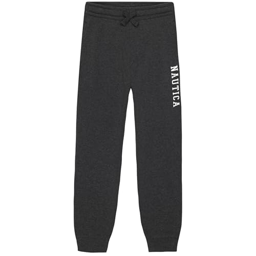 Nautica Boys' Pull-on Fleece Jogger Sweatpant, Drawstring Closure