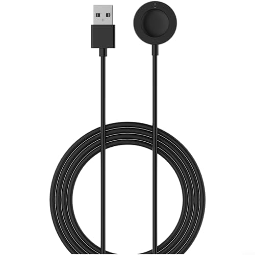 EXTRWORY Cavo caricabatterie e supporto per smartwatch Fossil Gen 6 5 4, dock in lega di alluminio con filo PC, stazione di ricarica rapida per ufficio, casa, scrivania, uso nero, 1 m (A)