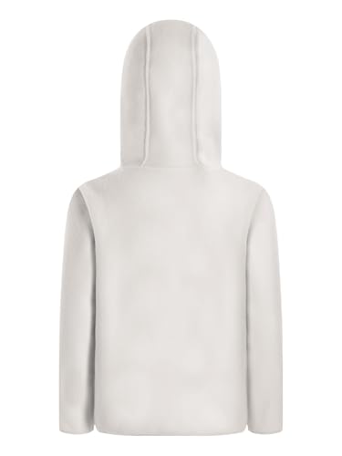 Kids Full Zip Fleece Hooded Sweatshirt Boys Girls Long Sleeve Stand Collar Zipper Pullover Top Outerwear4