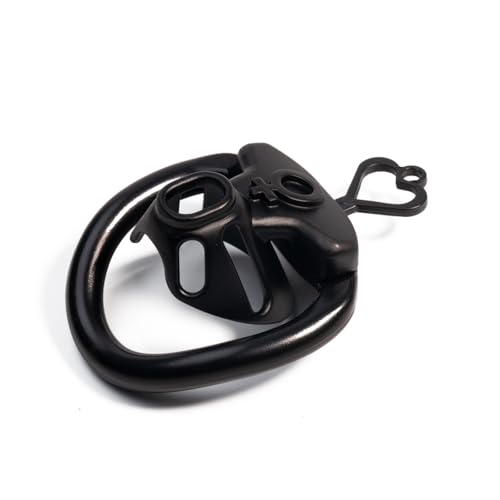 Mini jaula calada invertida negra ergonómica con anillos intercambiables