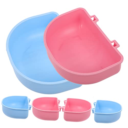 Levemolo 6個 うさぎ丼 ペットボウル フィーダ モルモットの水入れ 犬用アクセサリーケージ 冷却パッド ウズラ ペット用ウォーターディスペンサー 魚 フェレット ペットのネズミ 非 Pp