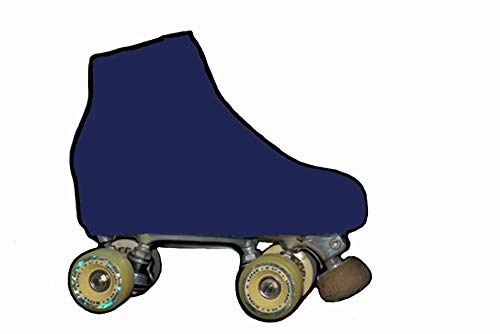 SILVYE Fundas Cubre Patines para Patinaje ARTÍSTICO Gama Azul (Talla M, Azul Marino)