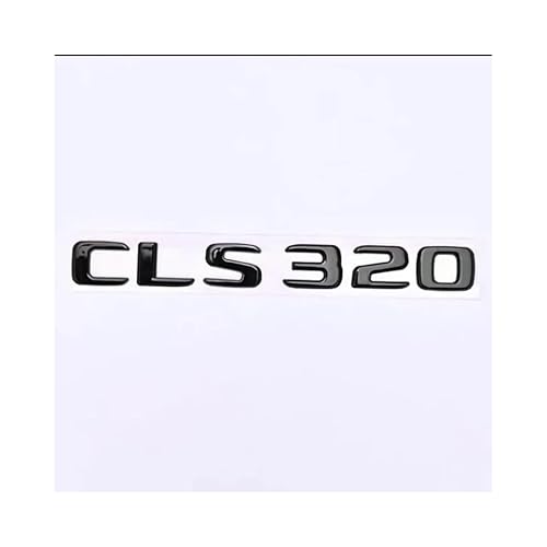 3D �O���X�u���b�N�V���o�[ ABS �t�B�b�g���� CLS260 CLS300 CLS320 CL??S350 CLS400 �f�W�^���X�e�b�J�[���A�o�b�W(Glossy Black cls320)