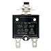 Push Button Thermal Cutout 50V DC 250V AC Circuit Breaker with Resettable Fuse for Overload Protection, Thermal Cutoff Switch, 20A Rated(15A)