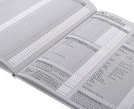 Hingston Haushaltsbuch für die nicht Umsatzsteuer registriertes Business – Kredit 32 Seiten 16 Blatt