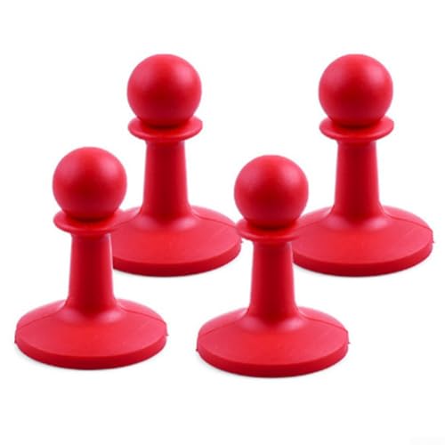 Outdoor Protection Cap Set for Tent Poles Lightweight and Portable Safety (red)