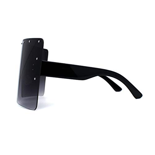 Oceanic Tie Dye Extra Oversize Rectangle Shield Mask Style Sunglasses3