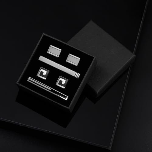 Image of Wynameleri UJOY Cufflinks and Tie Pin Set of 2 Classic Design Fashion Accessories for Men