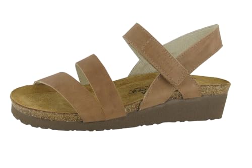 NAOT Kayla Women’s Sandals - Supportive 3-Strap Design with Backstrap, Cork & Latex Footbed - Arch Support - Travel-Friendly Comfortable Walking Sandals for All-Day Wear
