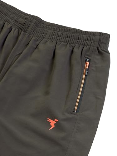 Image of TECHNOSPORT Men Solid Slim Fit Sports Shorts Techno LITE UPF50+ Polyester Mid Rise Drawstring Shorts Pant for Men Gym Workout Running Cricket Casual Quick Dry