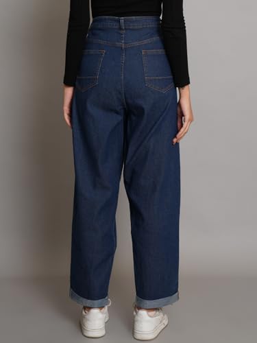 Image of KOTTY Women's Straight Fit High-Rise Stretchable Jeans