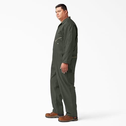 Dickies Deluxe Blended Long Sleeve Coveralls, OLIVE GREEN, XL RG - image 3