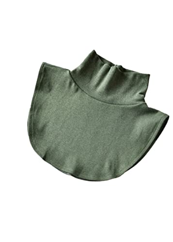 Damen Rollkragen Einsatz abnehmbar, Thermal Fake Turtleneck, Abnehmbarer Rollkragenpullover mit halber Bluse Kragen Halswärmer Abdeckung, Blusenkragen Einsatz Damen (c) Cover
