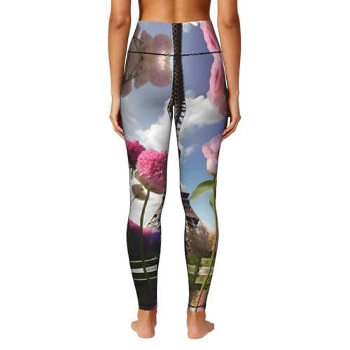 Pantalones de entrenamiento con estampado de las Torres Eiffel para climas variables 4