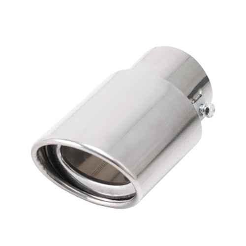 Tuyau d'échappement MK2 avec embout universel argenté en finition chrome haute résistance