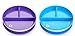 Munchkin Stay Put Divided Suction Plates (Purple/Blue)